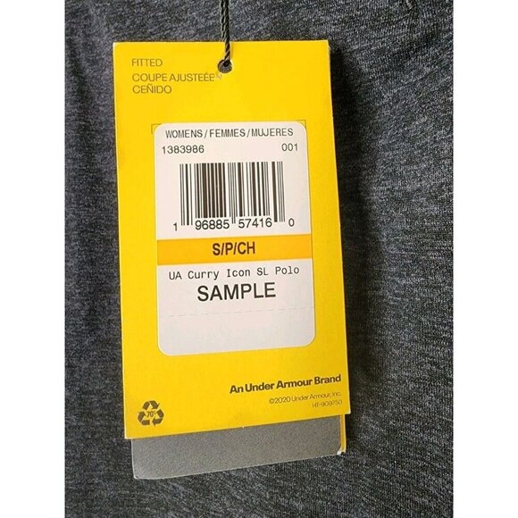 NWT Under Armour X Curry Icon SL Polo Tank Top Sample Size Small Fitted Logo - Picture 8 of 8